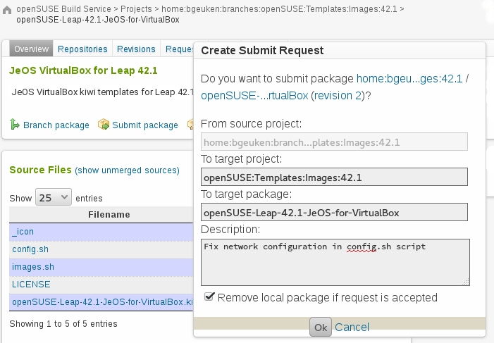 Image Template Submit Request